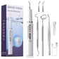 White Portable Ultrasonic Dental Cleaner, Home Use Plaque Remover, Sonic Tooth Stain & Tartar Cleaning Tool