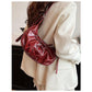 White Elegant Bowknot Design Shoulder Bag - Chic Underarm Dumpling Bag for Trendy Looks