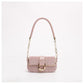 Pink Elegant Quilted Chain Shoulder Bag for Office Professionals | Simple and Fashionable Small Square Bag for Women