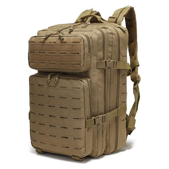 Khaki Outdoor sports backpack Large capacity travel commuter backpack Water-proof multifunctional backpack