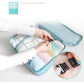 Off White 8-Piece Travel Organizer Set - Packing Bags for Clothes, Shoes, Underwear, and Toiletries with Drawstring and Zip Pouches