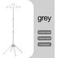 Grey Adjustable Foldable Garment Steamer Stand - Independent Support for Home Use