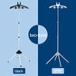 Grey Adjustable Foldable Garment Steamer Stand - Independent Support for Home Use