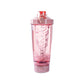 Pink Portable Electric Shaker Bottle without LED Light, 550ml Sports Protein Mixer Cup for Gym and Travel