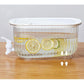 Transparent  4 Liter Refrigerator Cold Drink Dispenser, Juice & Fruit Infuser Water Pitcher, Spigot Beverage Container