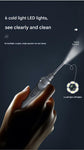 Black Rechargeable Visual Electric Ear Cleaner with LED Light - Safe and Effective Ear Wax Removal Tool for Adults and Children