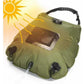 Black Portable Solar Camping Shower Bag, Foldable 20L Outdoor Water Storage Bag with Temperature Display for Easy Use