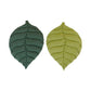 2 Pcs Green Leaf-Shaped Pet Sleeping Mat - Durable Dog Floor Pad & Cat Bed for Sleeping and Playtime