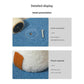 Blue Durable Mushroom Cat Scratching Post - Anti-Slip, No Debris Cat Scratch Pad with Sofa Protection for Small Cats