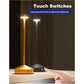White Modern Minimalist Aluminum LED Mushroom Night Light - Creative Bedside Atmosphere Lamp for Dining Room and Bedroom