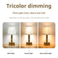Gold Creative LED Rechargeable Table Lamp | 3 Adjustable Light Modes | Touch Control | USB Charging | Modern Atmosphere Light for Bar, Restaurant, Cafe, and Home Decor