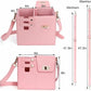 Pink Portable Beverage Bottle Cup Holder Bag | Trendy Crossbody Design for Daily Commute（No water cup）