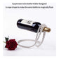 White Modern Floating Pearl Wine Bottle Holder - Elegant Home Decor, Unique Kitchen Accessory for Dining, Bar, and Living Room