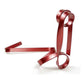 Red Modern Ribbon Wine Bottle Holder - Creative Floating Wine Rack for Home and Bar Décor