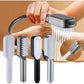 Grey Handheld Shower Head with Silicone Brush and Massage Function - High-Pressure Water Spray