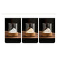 Silver Glass Mountain Ambient Night Light - USB Rechargeable Touch Control Bedside Lamp - Adjustable 3-Color Light