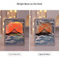 Moon Over The Sea 3D Paper Carving Night Light - USB Or Battery Powered Decorative Bedside Lamp | Atmosphere Lamp for Bedroom | Creative Starry Night and Little Prince Design Gift