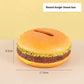 Round Creative Burger Tissue Box – Fun American-Style Cartoon Paper Towel Holder for Home Décor and Gifts