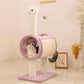 Chicken-Theme Cat Tree with Tunnel - Multi-Functional Cat Scratching Post and Playhouse