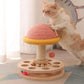 Large Pink Interactive Cat Scratching Post with Ball Track – Fun Mushroom-Shaped Cat Toy for Play, Scratching, and Entertainment