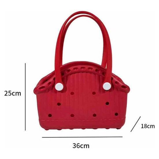 Rose Red Portable EVA Pet Handbag - DIY Custom Decoration Carrier for Small Pets, Beach, and Outdoor Use (Large Capacity)