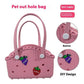 Rose Red Portable EVA Pet Handbag - DIY Custom Decoration Carrier for Small Pets, Beach, and Outdoor Use (Large Capacity)