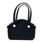 Black Portable EVA Pet Handbag - DIY Custom Decoration Carrier for Small Pets, Beach, and Outdoor Use (Large Capacity)