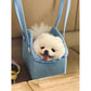 Blue Portable EVA Pet Handbag - DIY Custom Decoration Carrier for Small Pets, Beach, and Outdoor Use (Large Capacity)