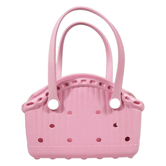 Pink Portable EVA Pet Handbag - DIY Custom Decoration Carrier for Small Pets, Beach, and Outdoor Use (Large Capacity)