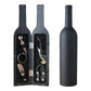 Black Closure Creative Wine Accessories Set – 5-Piece High-Grade Wine Tool Gift Set