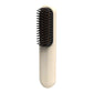 Yellow Wireless Hair Straightening Brush - Portable 2-in-1 Styling Tool with USB Charging, Ceramic Heat Technology, and Compact Design