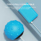 Blue Vibrating Massage Ball - Deep Tissue Muscle Relaxation & Recovery Tool - Portable Electric Massager with USB Rechargeable Design