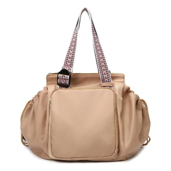 Khaki Convertible Multifunctional Baby Cradle Travel Bag - Women&