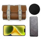 Brown Vintage Bicycle Handlebar Bag – Universal Front & Rear Bike Accessory for Commuting and Cycling