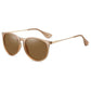 Brown Stylish Polarized Sunglasses for Men and Women - UV Protection, Lightweight Design, Trendy Sunglasses for Outdoor Activities