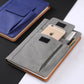 Grey A5 Multi-Functional PU Leather Notebook with Pockets - Office Planner and Journal
