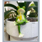 2 Pcs Green Realistic Frog with Legs Crossed Pot Hanger - Glass Fish Tank Edge Decor, Outdoor Garden Animal Ornament, Hanging Planter Decoration