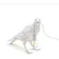 White Bird Left Wall Lamp Nordic Resin Bird Wall Lamp - Creative Animal Bedside Decorative USB Night Light, Stylish Bird Perched Lamp for Bedroom and Living Room