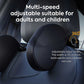 Beige Adjustable 3D Memory Foam Car Seat Headrest with Side Support, Universal Neck Pillow for Travel Comfort