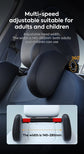 Beige Adjustable 3D Memory Foam Car Seat Headrest with Side Support, Universal Neck Pillow for Travel Comfort