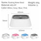 Blue Anti-Spill Floating Pet Water Bowl for Dogs and Cats - 1L Capacity, Splash-Proof and Anti-Wet Mouth Design