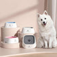 White Anti-Spill Floating Pet Water Bowl for Dogs and Cats - 1L Capacity, Splash-Proof and Anti-Wet Mouth Design