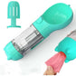 Blue Portable Pet Water Bottle with Waste Bag Dispenser – 300ml Leak-Proof Travel Hydration Solution