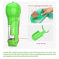 Green Portable Pet Water Bottle with Waste Bag Dispenser - 300ml Leak-Proof Travel Hydration Solution