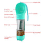 Blue 500ml Portable Pet Water Bottle | Multifunctional Travel Pet Feeder | Outdoor Dog Drinking Bottle with Waste Shovel