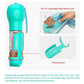 Pink 500ml Portable Pet Water Bottle | Multifunctional Travel Pet Feeder | Outdoor Dog Drinking Bottle with Waste Shovel