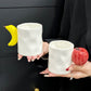 Banana Creative Fruit Ceramic Mug - Adorable Handle Design, 280ml Couple Cups, Perfect Gift for Birthdays or Valentine&