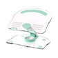 Green Acrylic Foldable Tablet and Phone Stand - 360° Rotation, Anti-Slip Design, Lightweight and Compact