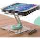 Green Acrylic Foldable Tablet and Phone Stand - 360° Rotation, Anti-Slip Design, Lightweight and Compact