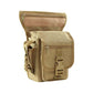Khaki Tactical Outdoor Leg Bag - 900D Durable Multi-Layer Waist Pack for Cycling, Fishing, and Security